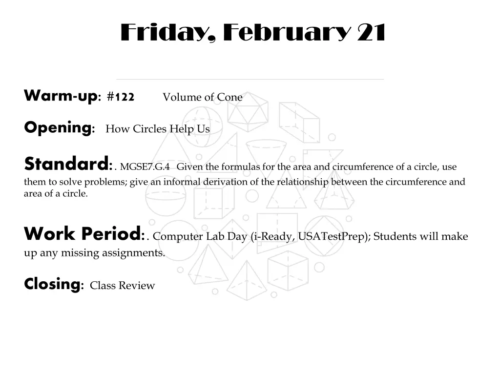 friday february 21