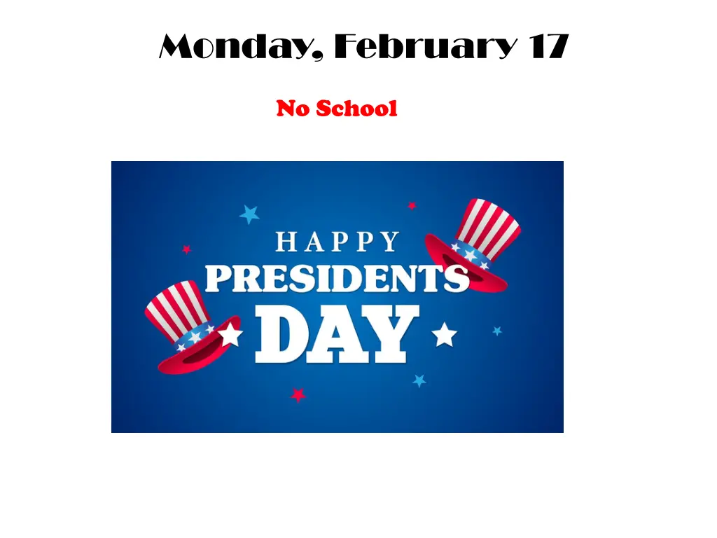monday february 17