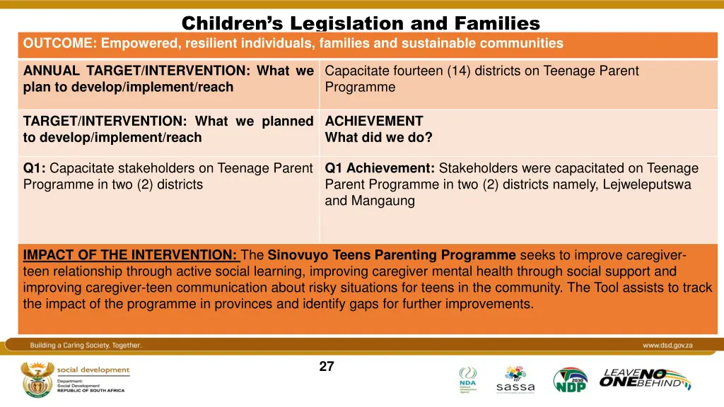 children s legislation and families outcome 1