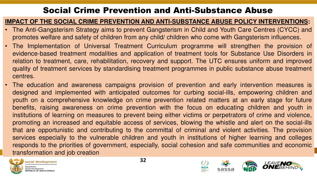 social crime prevention and anti substance abuse 1