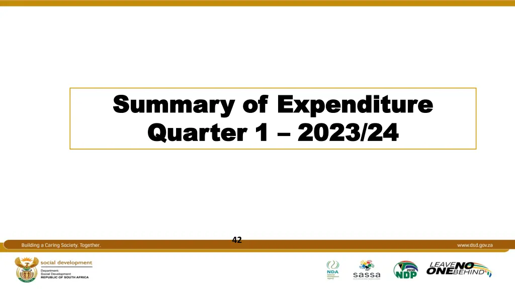 summary of expenditure summary of expenditure