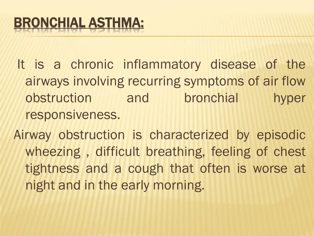 bronchial asthma bronchial asthma