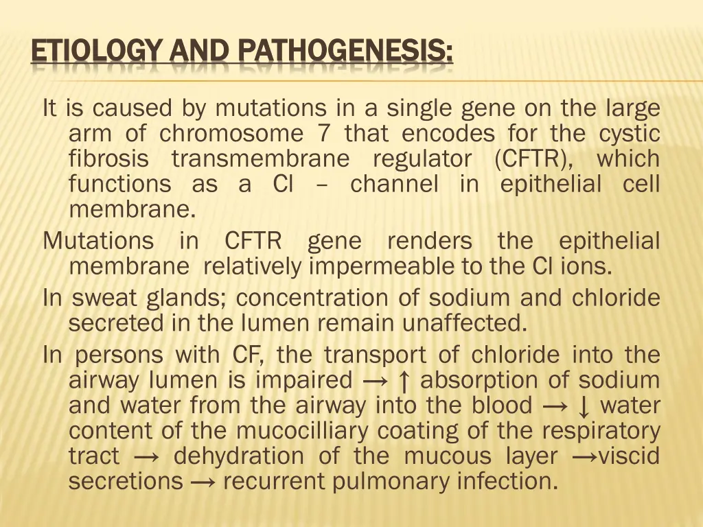 etiology and pathogenesis etiology 1