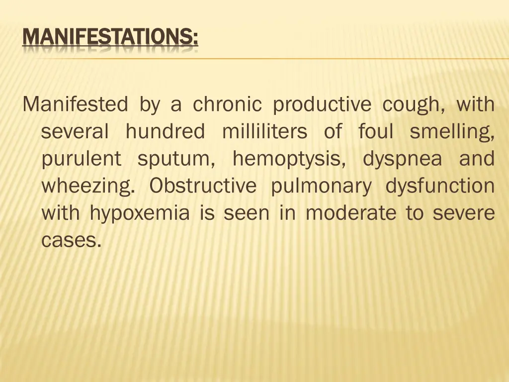 manifestations manifestations