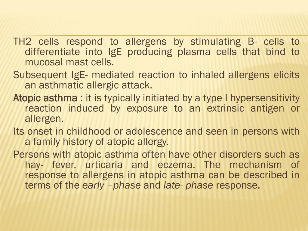 th2 cells respond to allergens by stimulating