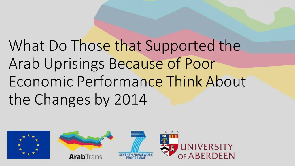 what do those that supported the arab uprisings