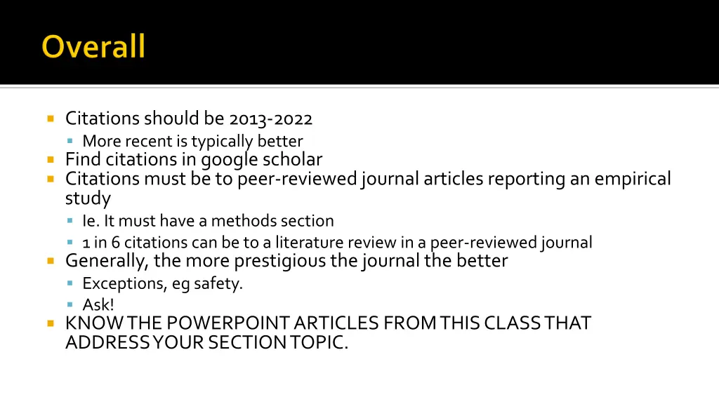 citations should be 2013 2022 more recent