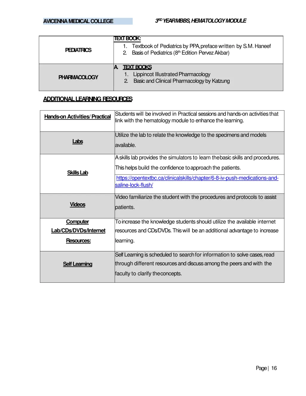 3 rd year mbbs hematologymodule 14