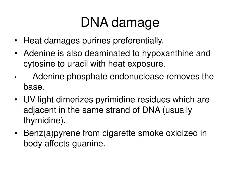 dna damage