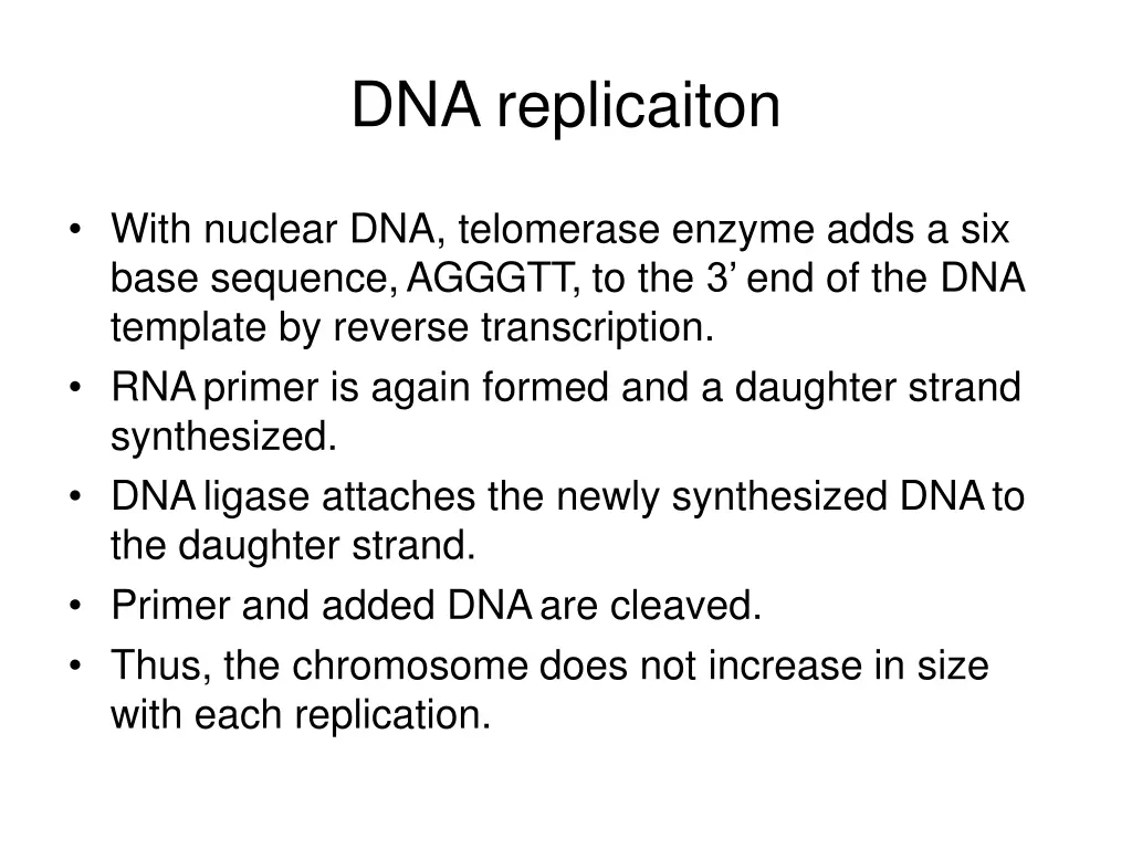 dna replicaiton