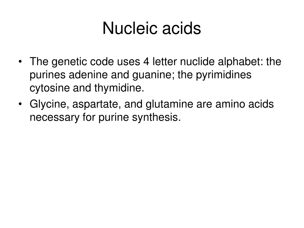 nucleic acids