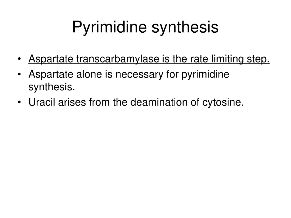 pyrimidine synthesis 1
