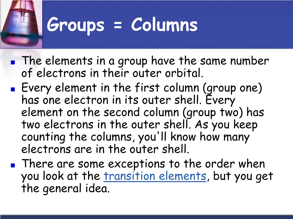 groups columns