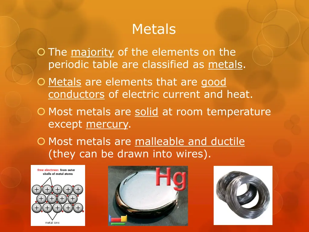 metals