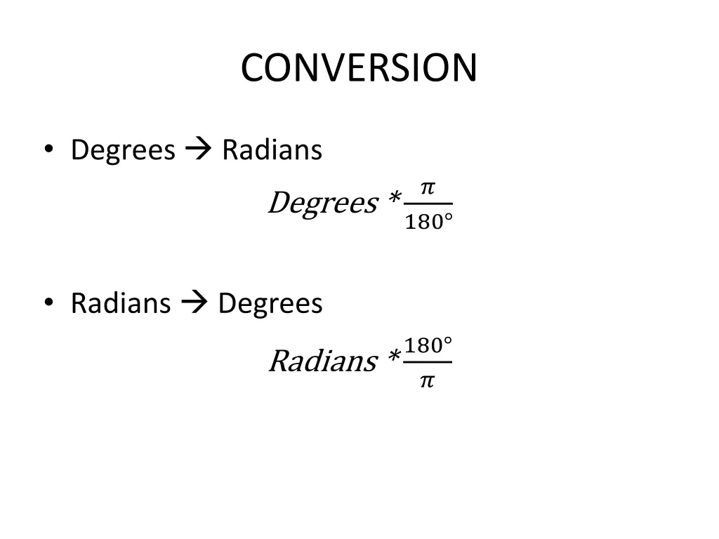 conversion