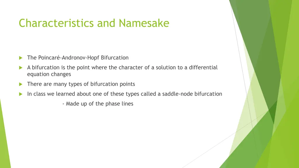 characteristics and namesake