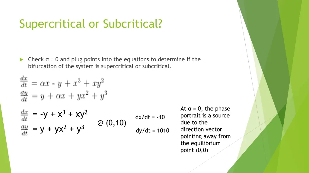 supercritical or subcritical