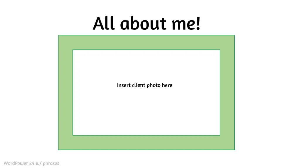 all about me