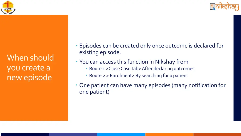 episodes can be created only once outcome
