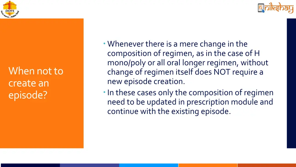 whenever there is a mere change