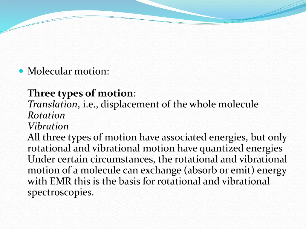 molecular motion