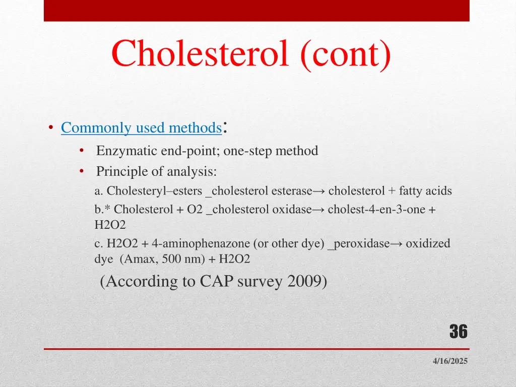 cholesterol cont