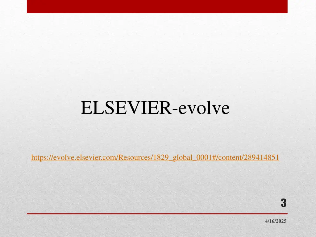 elsevier evolve