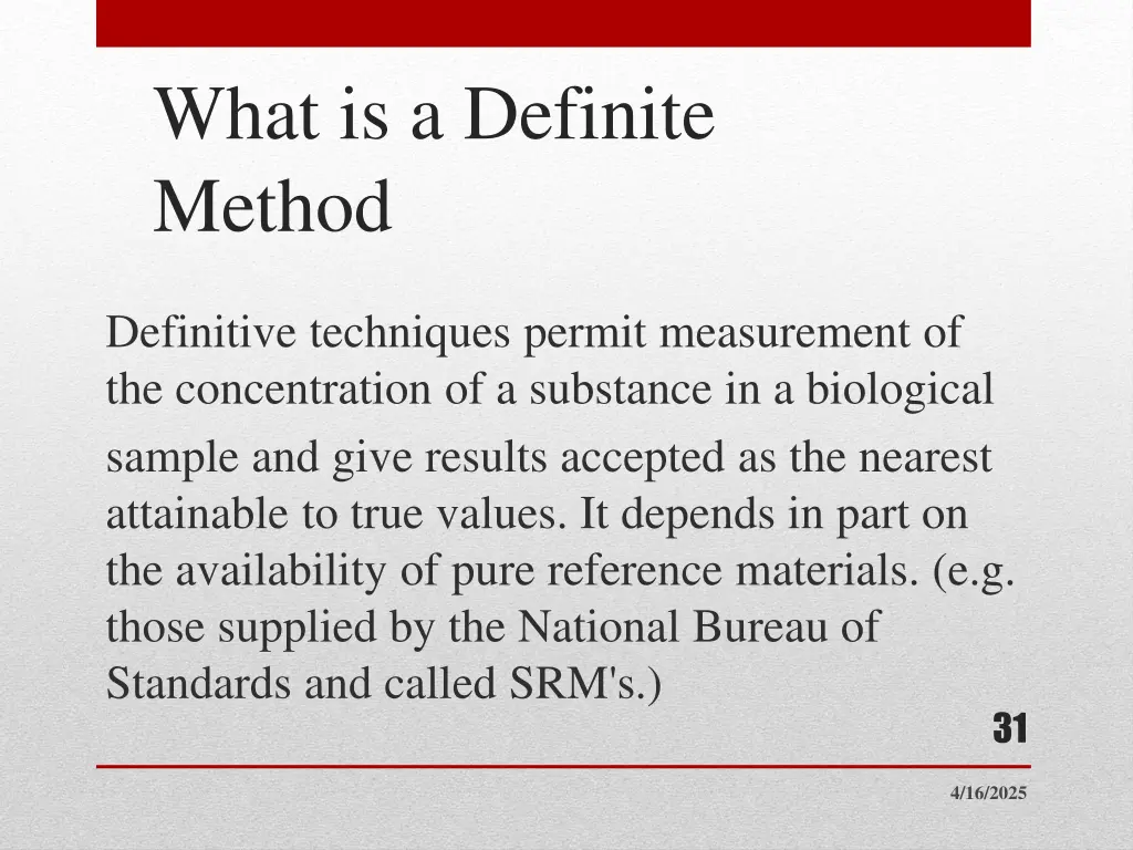 what is a definite method