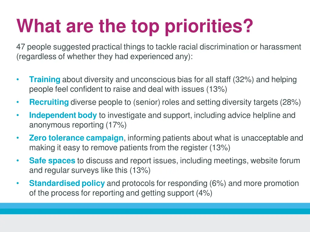 what are the top priorities