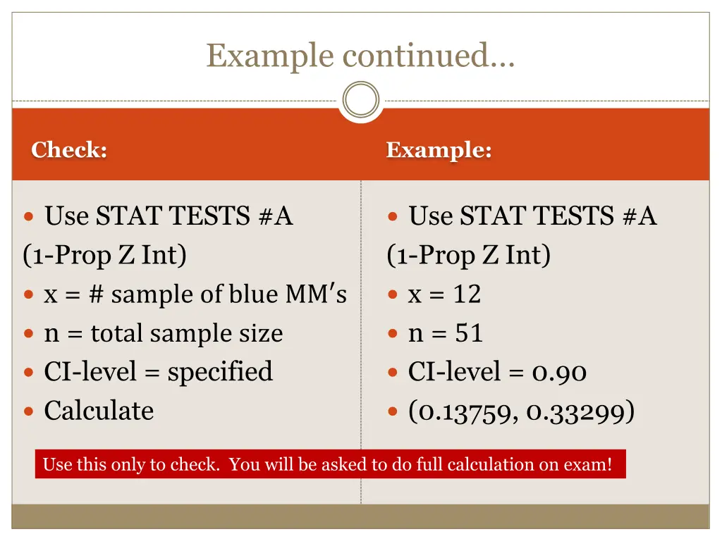 example continued 1