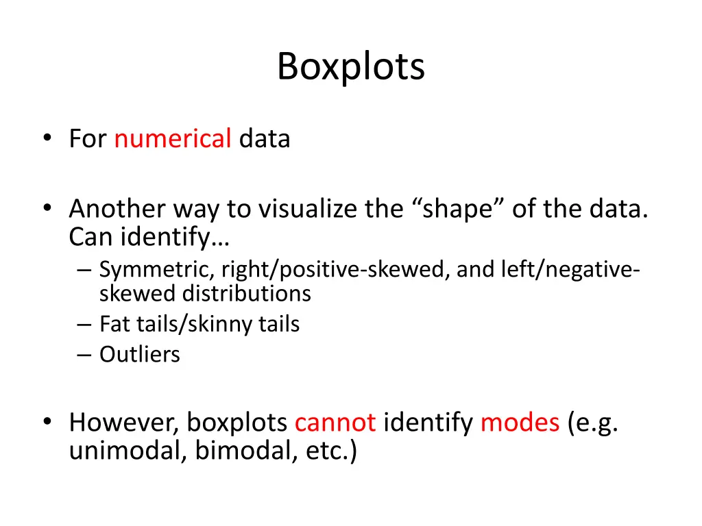 boxplots