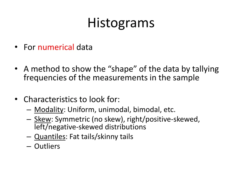 histograms