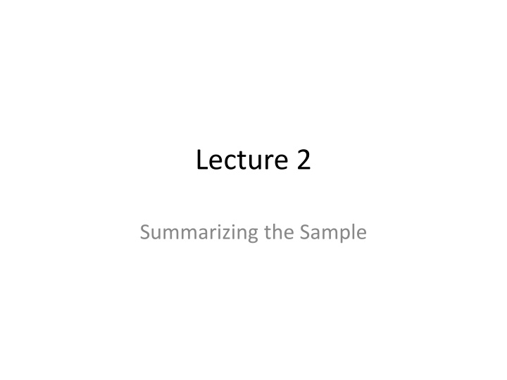 lecture 2