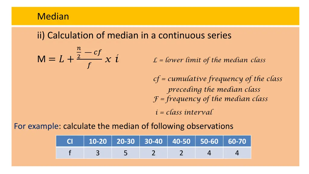 median 3