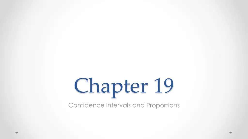 chapter 19 confidence intervals and proportions