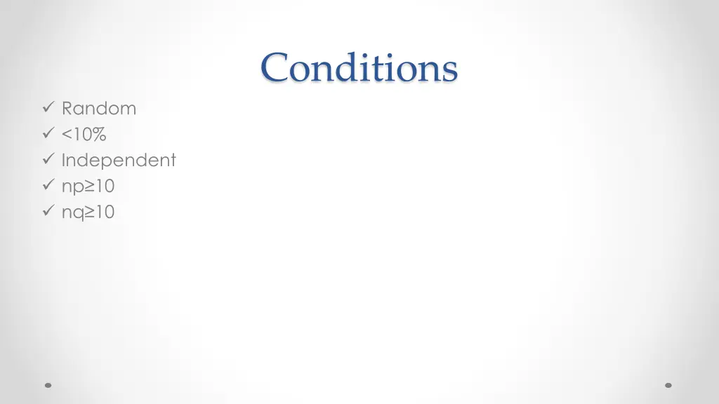 conditions 2