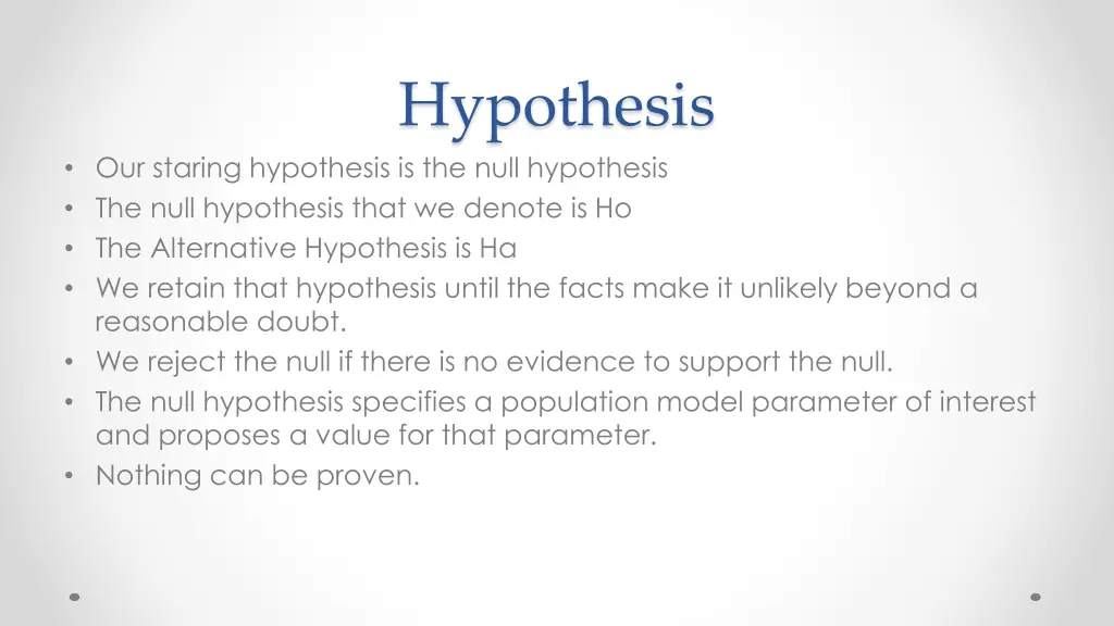 hypothesis