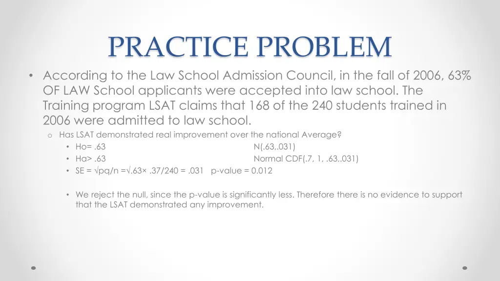 practice problem according to the law school