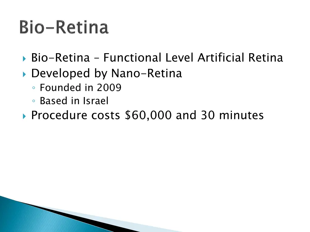 bio retina functional level artificial retina