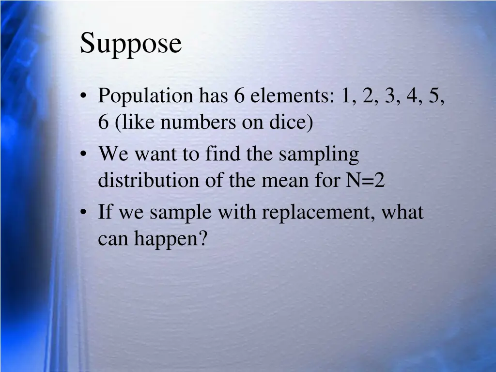 suppose