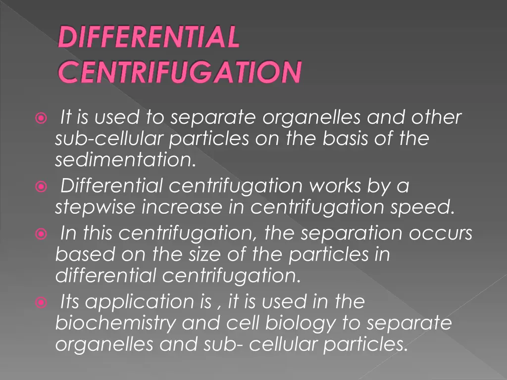 differential centrifugation