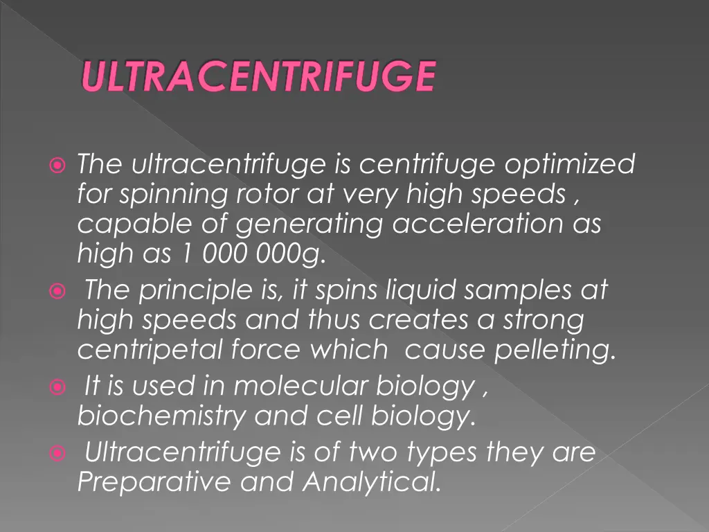 ultracentrifuge
