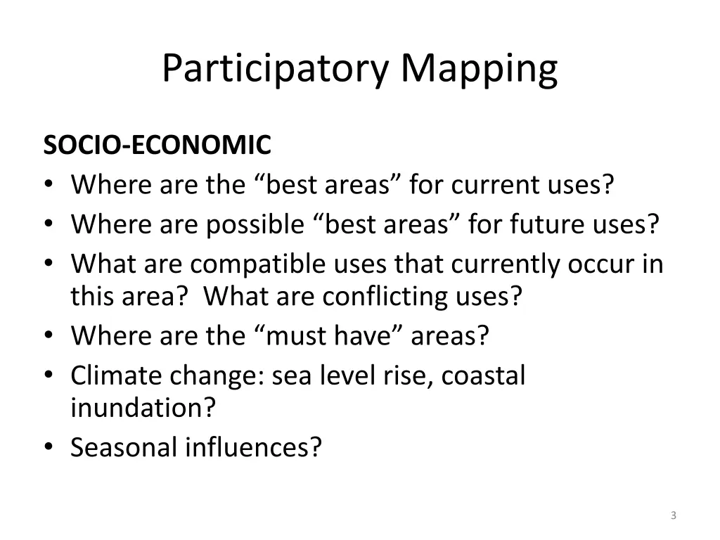 participatory mapping