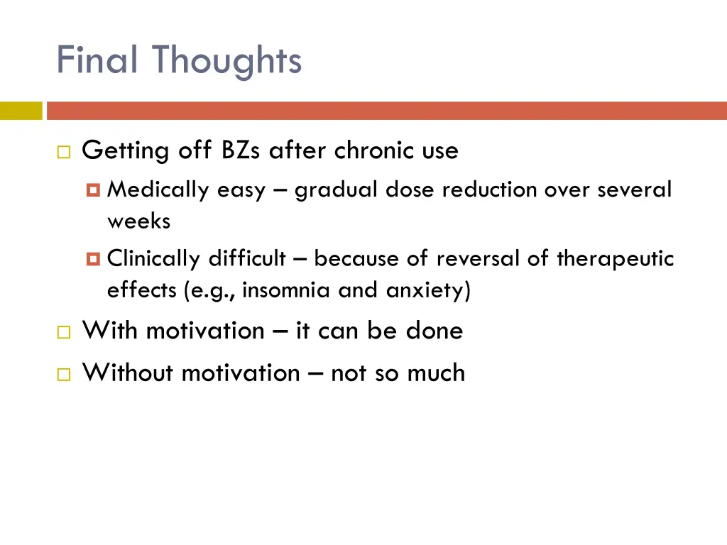 final thoughts