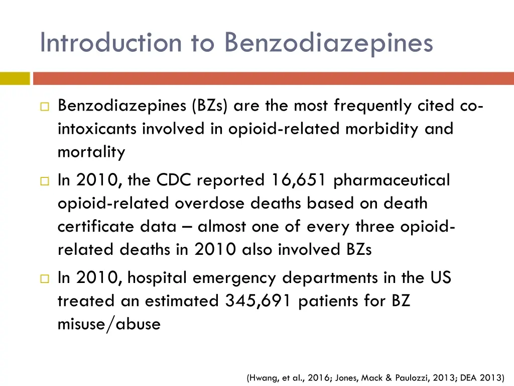 introduction to benzodiazepines