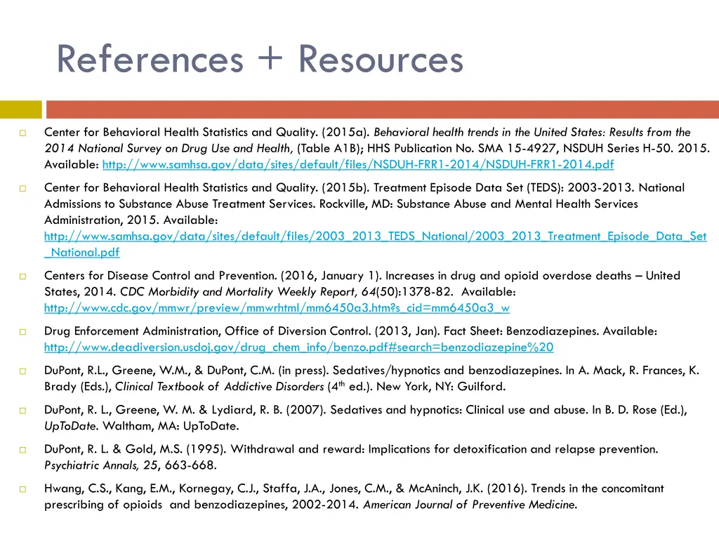 references resources