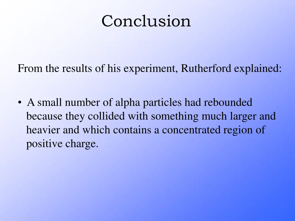 conclusion 1