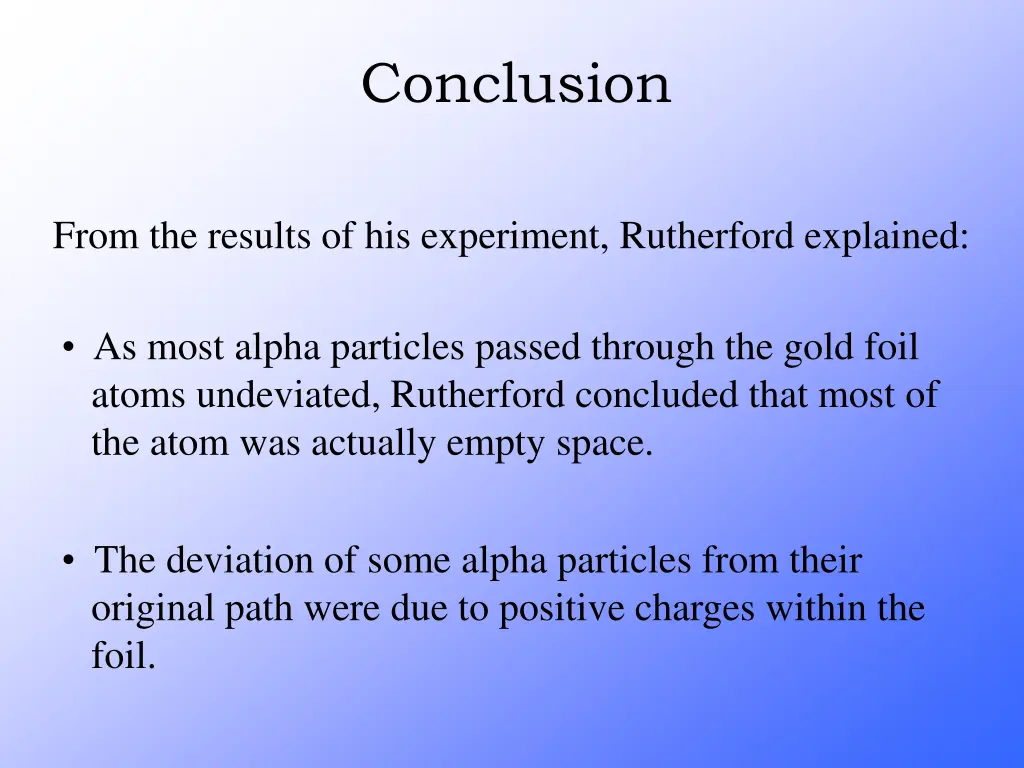 conclusion