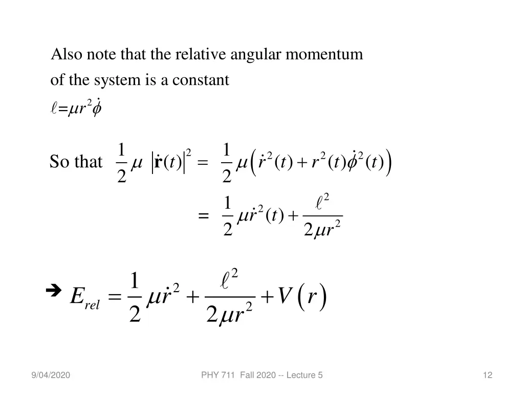 also note that the relative angular momentum