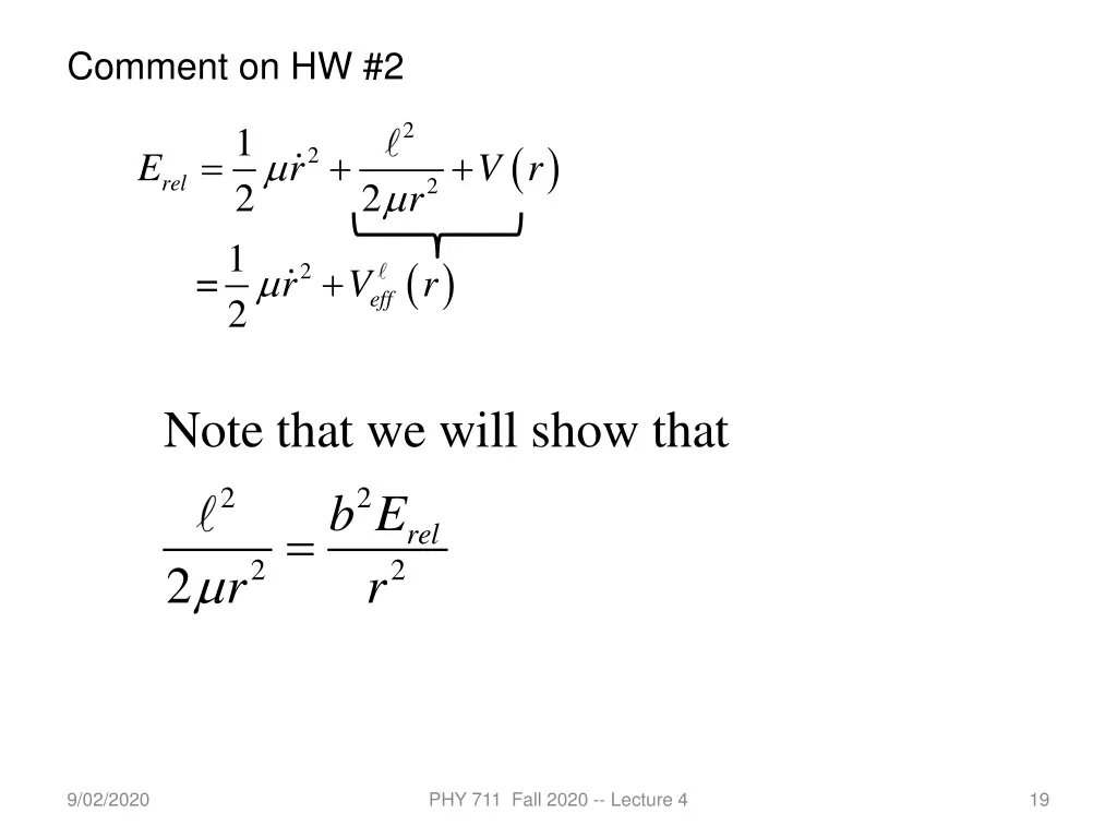 comment on hw 2